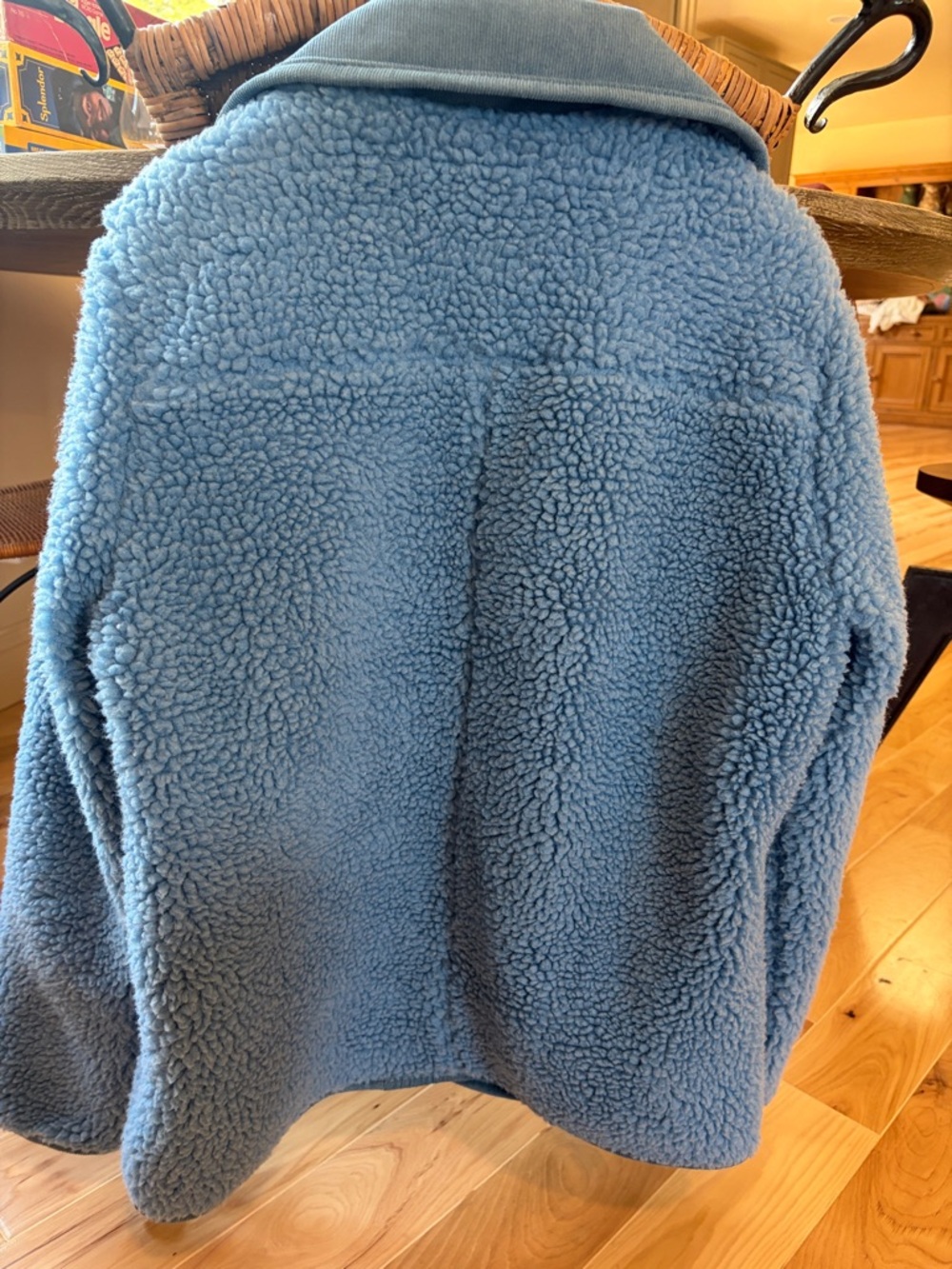 Alex Mill Light Blue Sherpa Button-Up Jacket - Picture 5 of 5